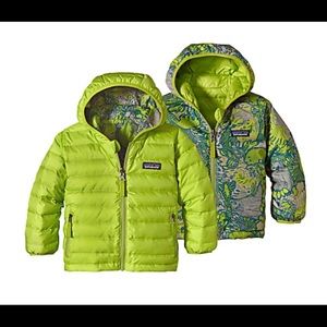 Patagonia down jacket for ages 6-12 months, reversible, great condition